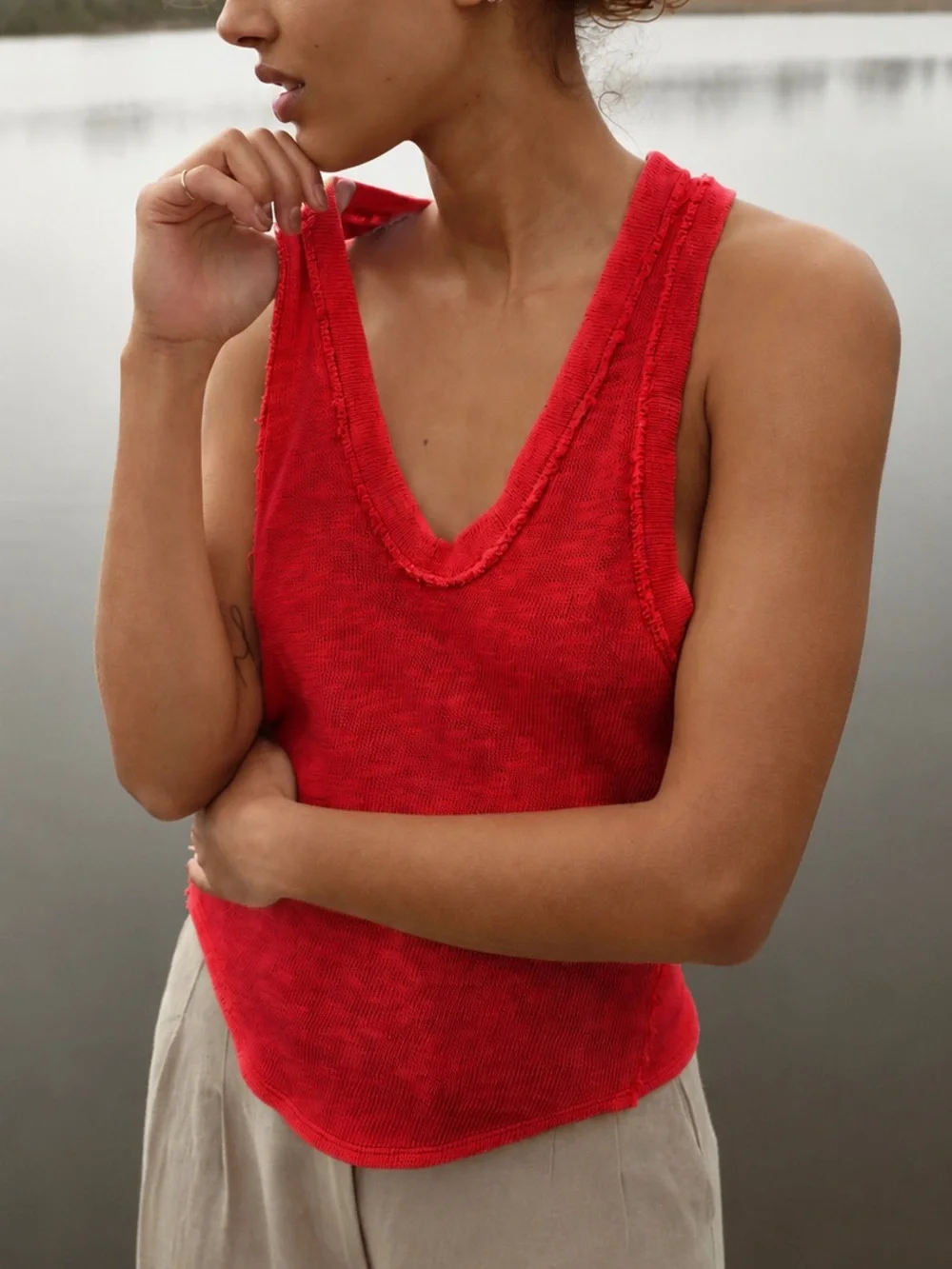 Free People Slim n Simple Tank Top XS